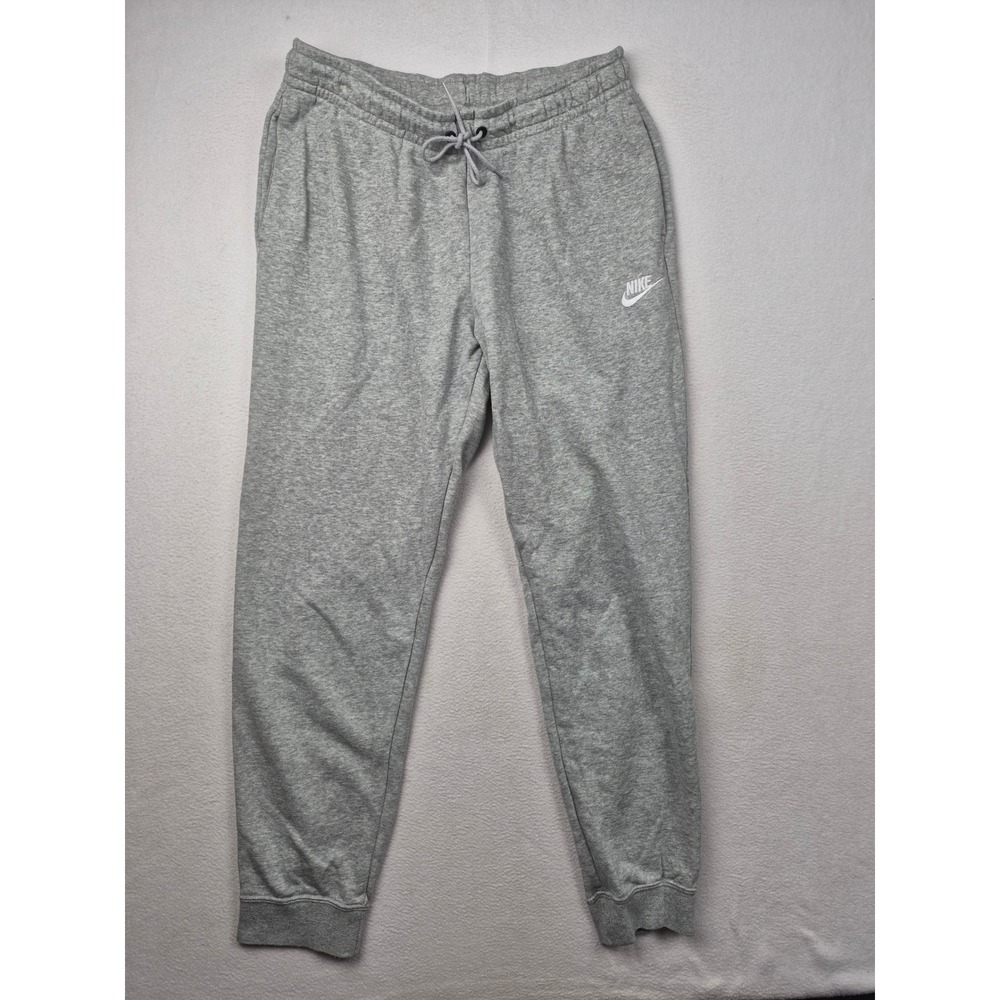 Nike Sportswear Essential Womens Joggers Gray Fleece Sweatpants Size Medium